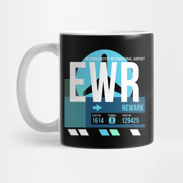 Newark (EWR) Airport Code Baggage Tag by SLAG_Creative